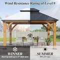11x13 Spruce Wood Gazebo (Orange): view 2