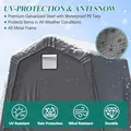 8x8 Storage Shelter Shed (Gray): view 4