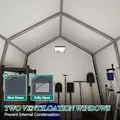 8x8 Storage Shelter Shed (Gray): view 6